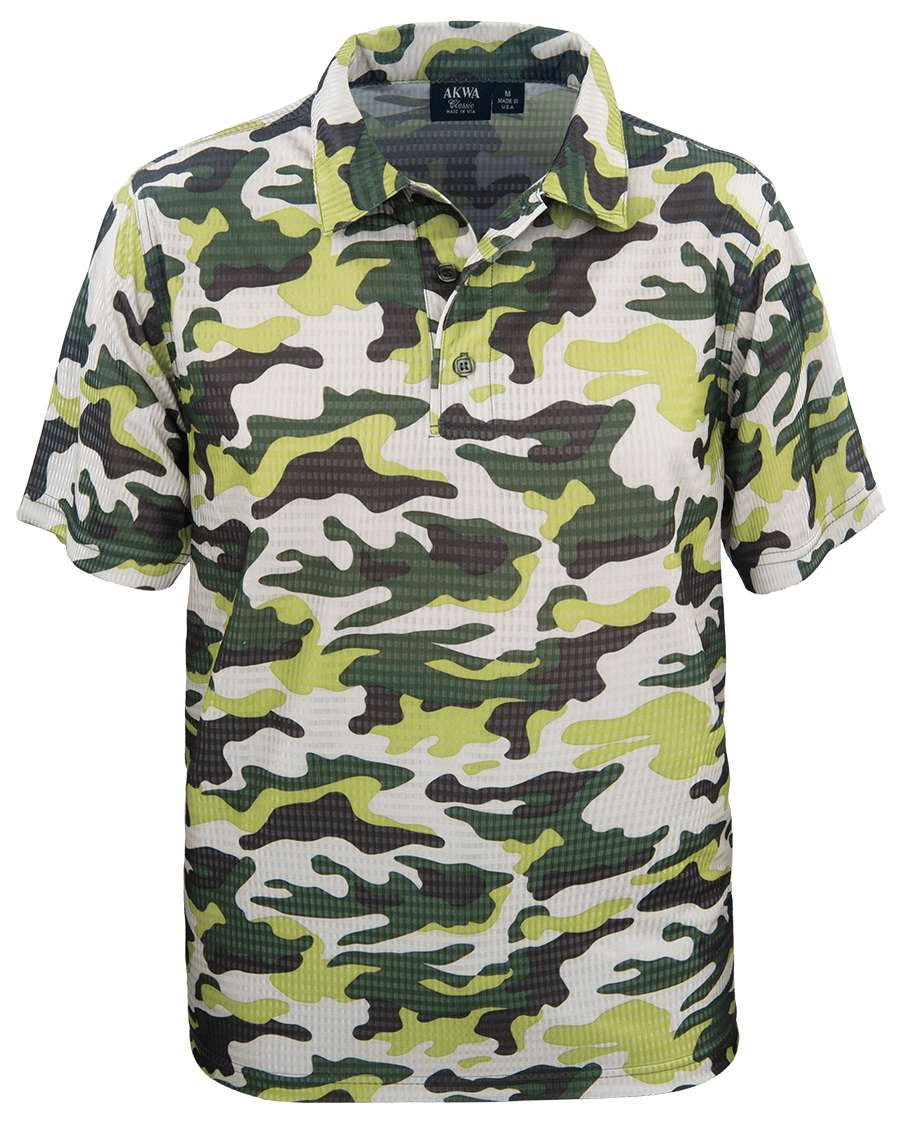 Herren Dry-Wicking Camo Polo Shirt