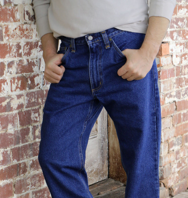 Gusset Relaxed Fit Jeans - Stonewash