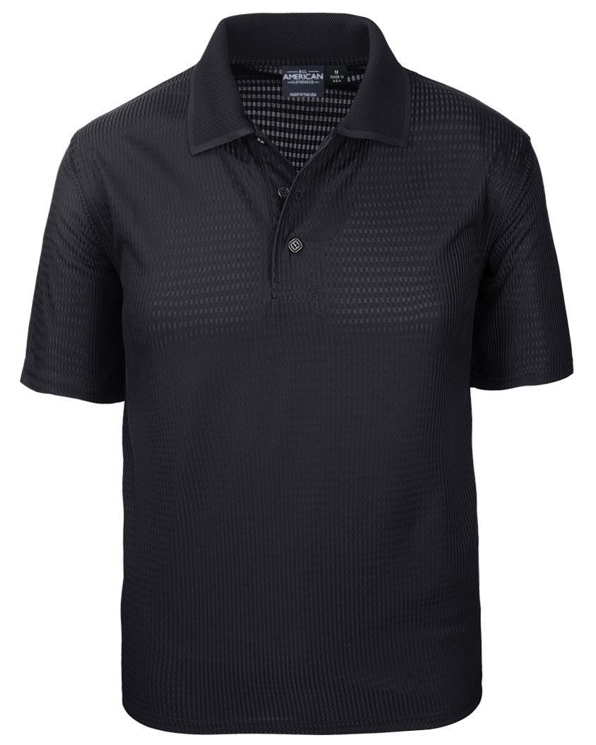 Herren Stretch-Polo-Shirt mit Drop-Needle