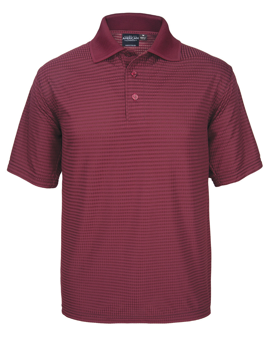 Herren Stretch-Polo-Shirt mit Drop-Needle