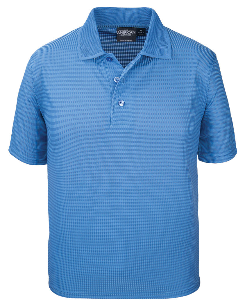 Herren Stretch-Polo-Shirt mit Drop-Needle