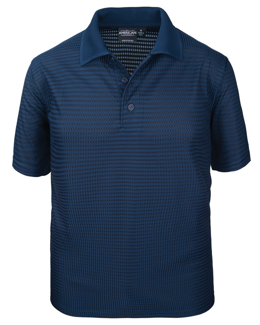 Herren Stretch-Polo-Shirt mit Drop-Needle