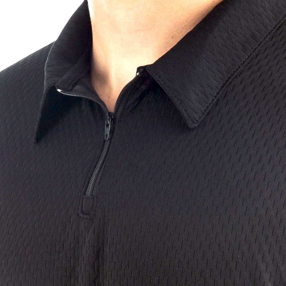 Herren Mesh Feuchtigkeitsableitendes Lockeres Kurzarm-Polohemd