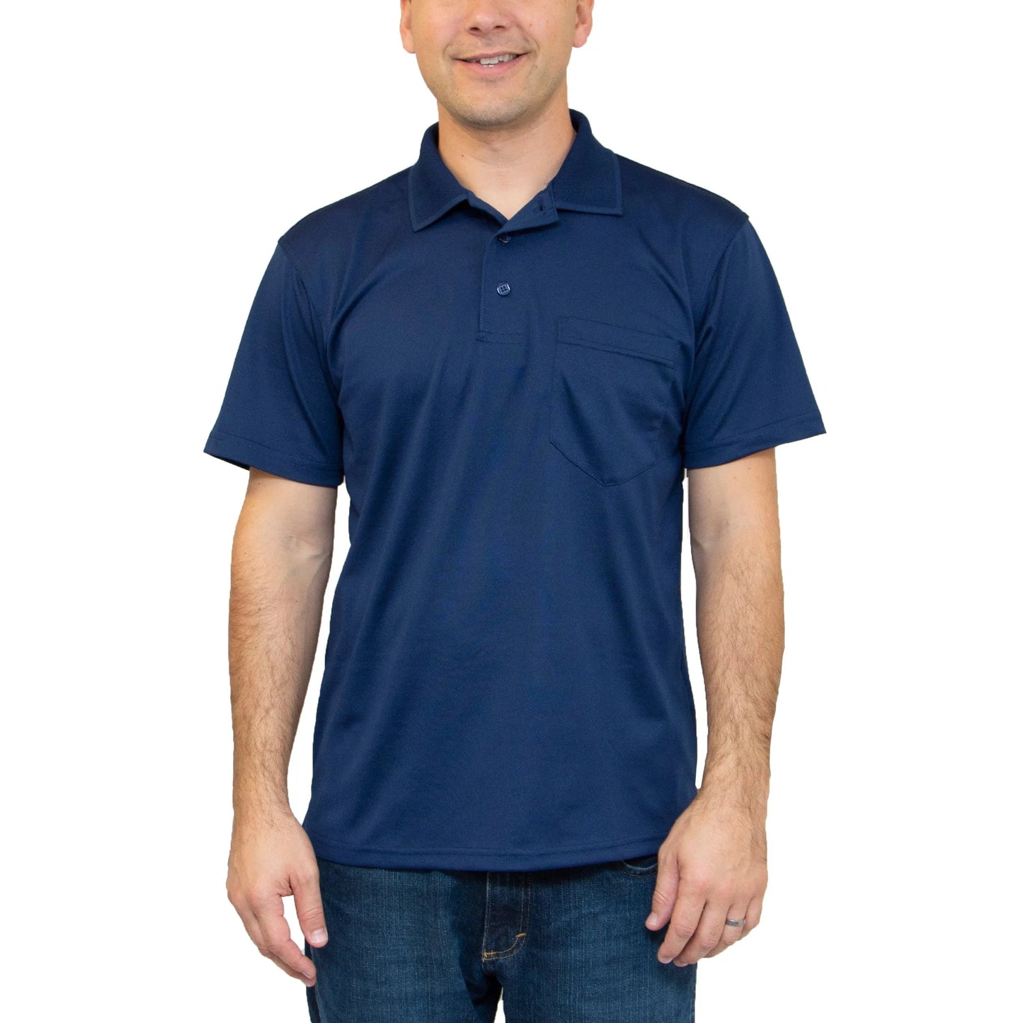 All American Clothing Co. - Aqua Dry Polo mit Tasche