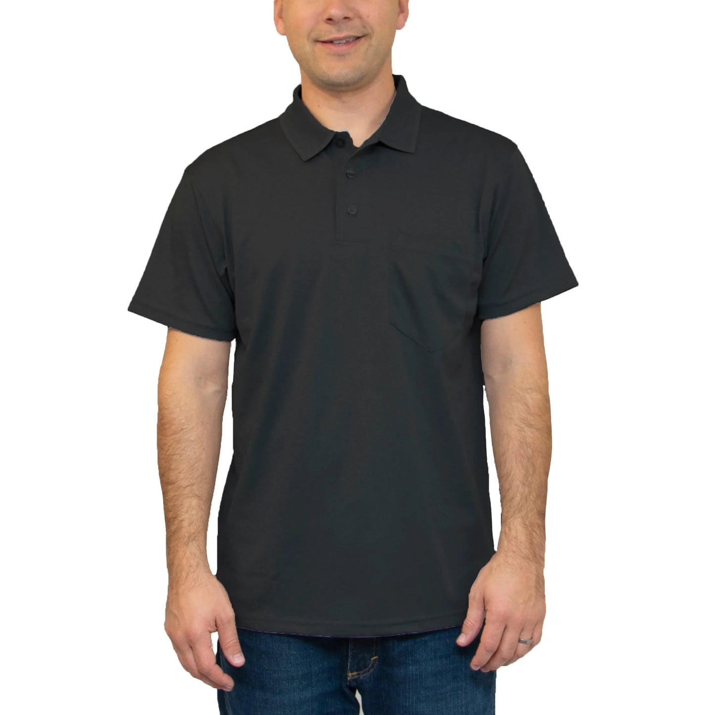 All American Clothing Co. - Aqua Dry Polo mit Tasche