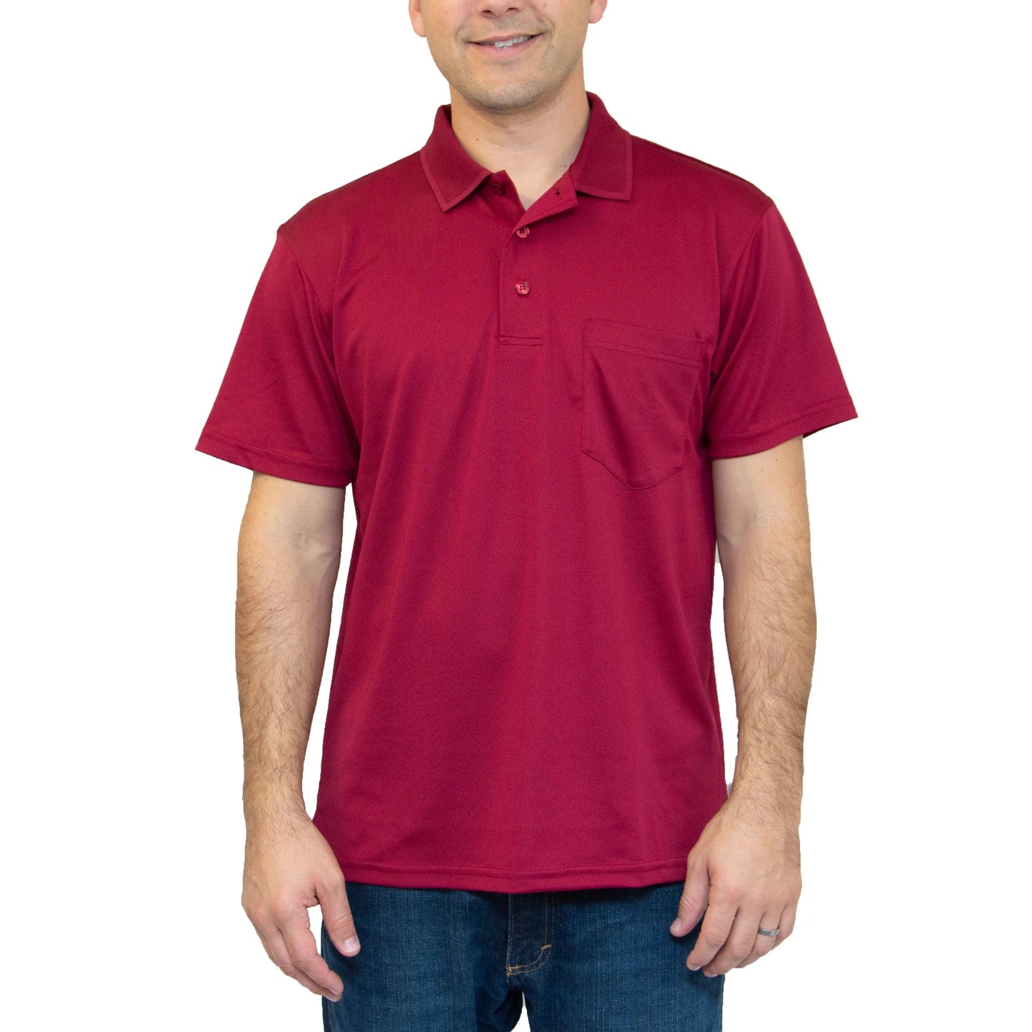 All American Clothing Co. - Aqua Dry Polo mit Tasche