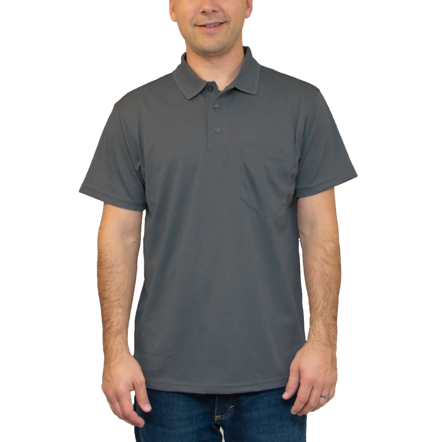 All American Clothing Co. - Aqua Dry Polo mit Tasche