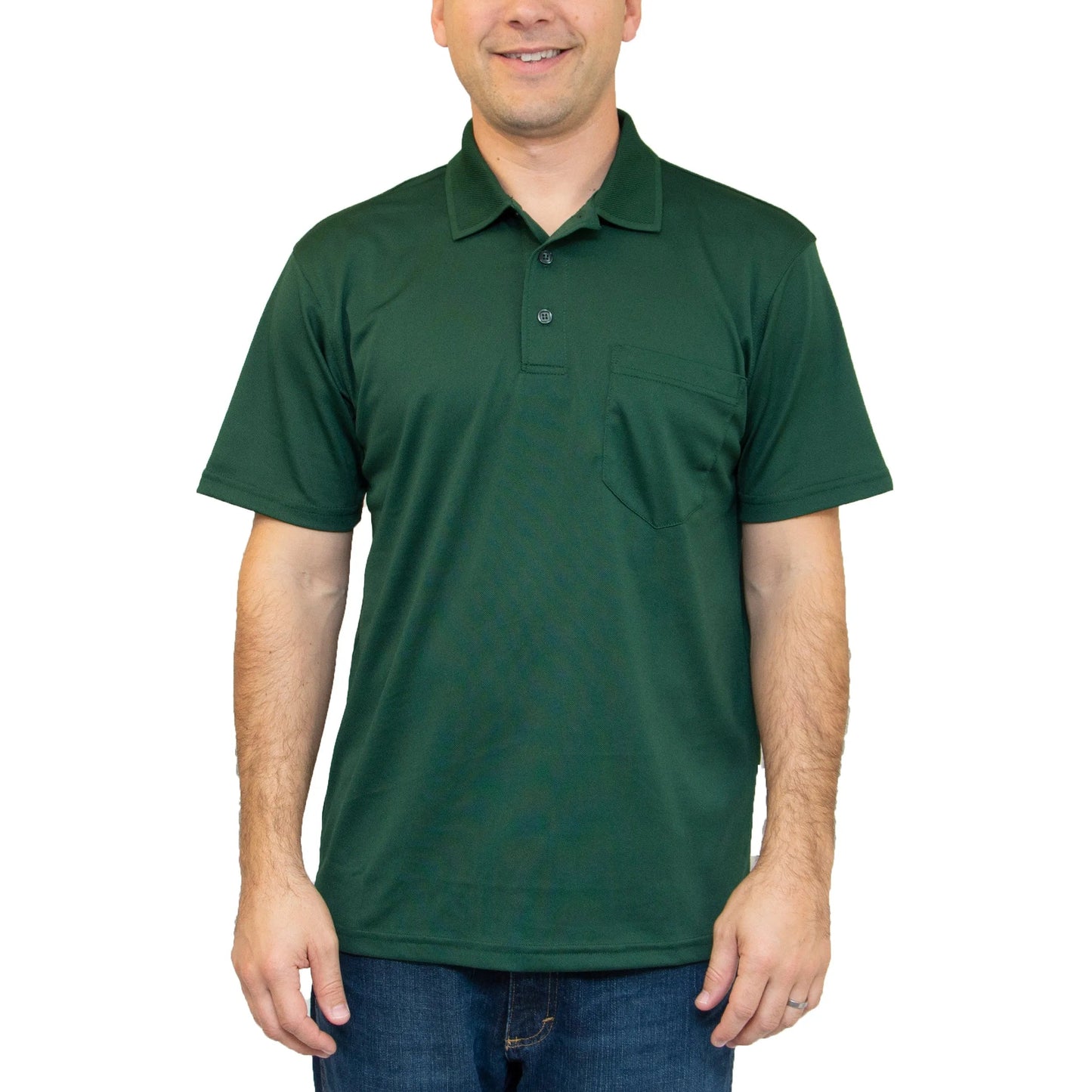 All American Clothing Co. - Aqua Dry Polo mit Tasche