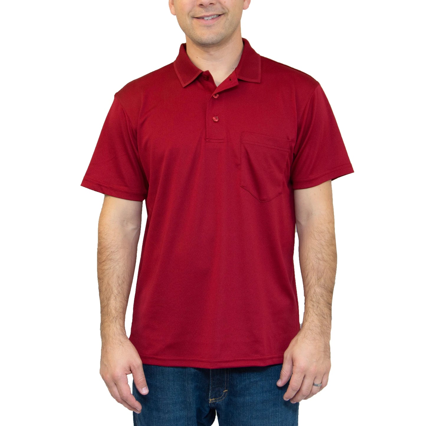 All American Clothing Co. - Aqua Dry Polo mit Tasche