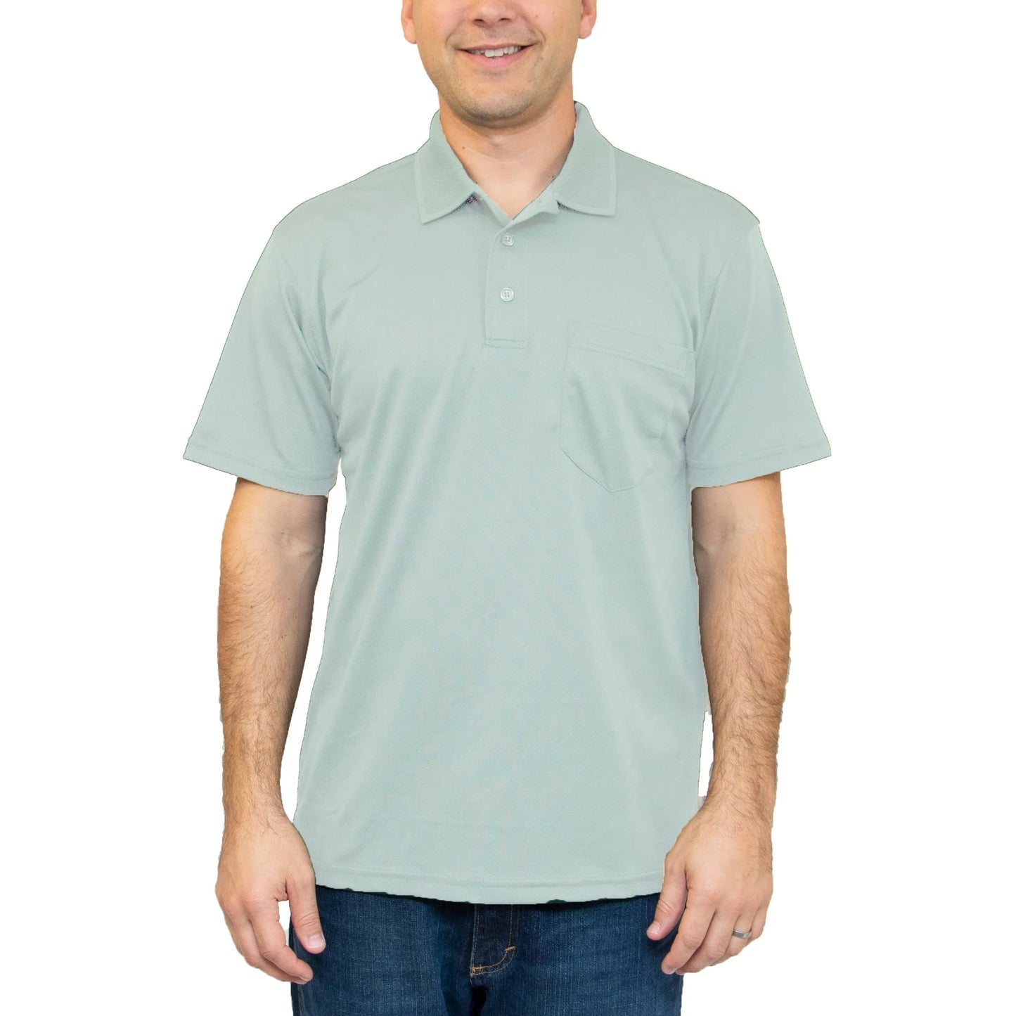 All American Clothing Co. - Aqua Dry Polo mit Tasche