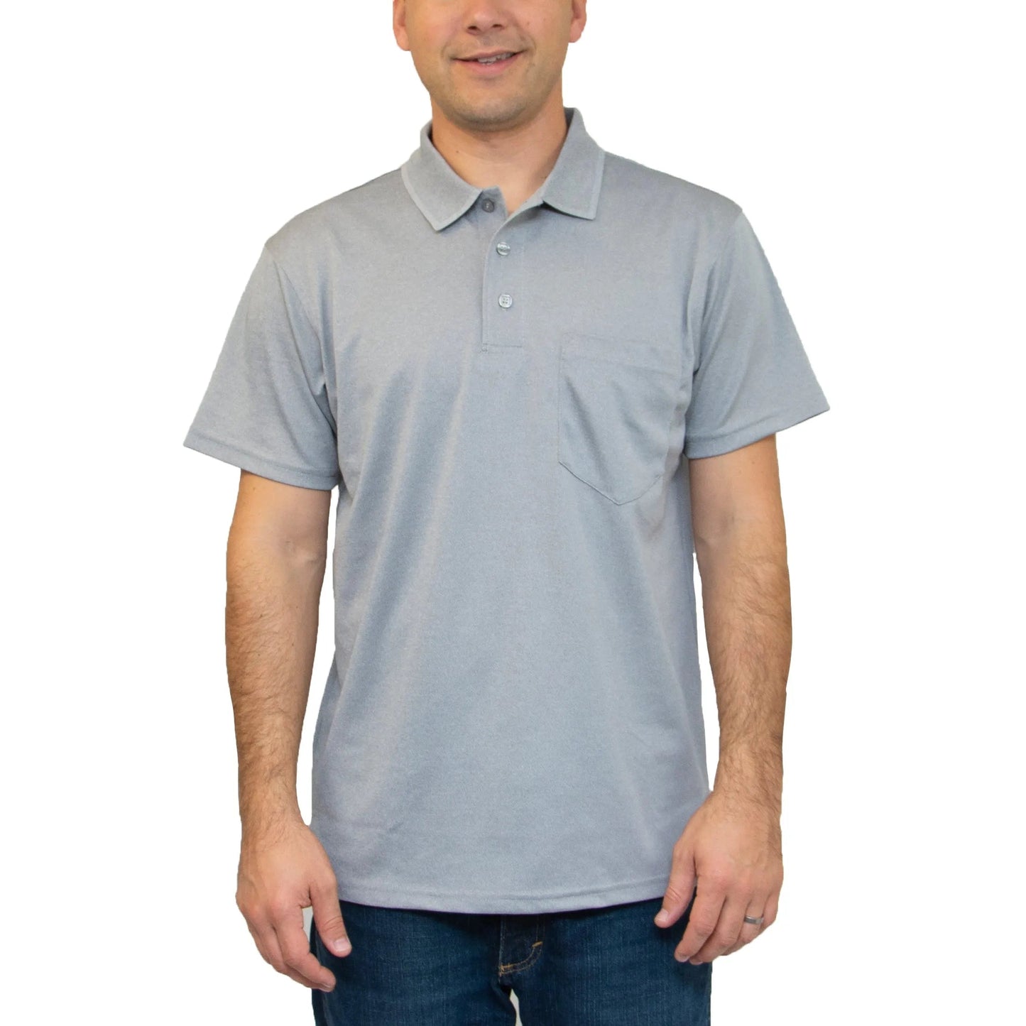 All American Clothing Co. - Aqua Dry Polo mit Tasche