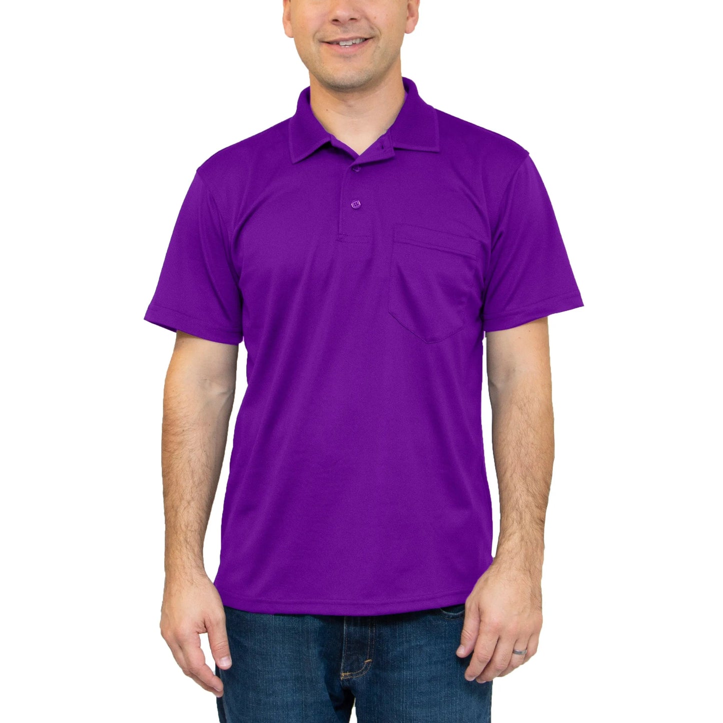 All American Clothing Co. - Aqua Dry Polo mit Tasche