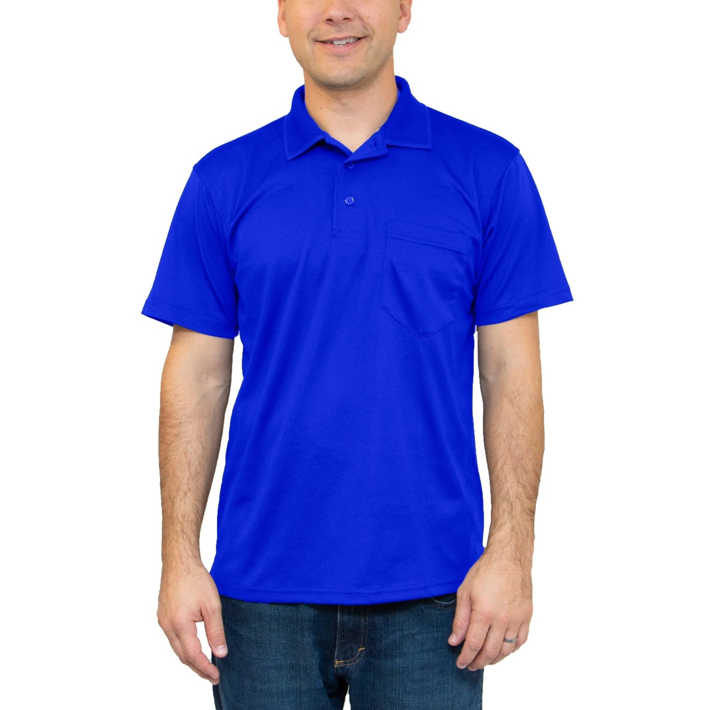 All American Clothing Co. - Aqua Dry Polo mit Tasche