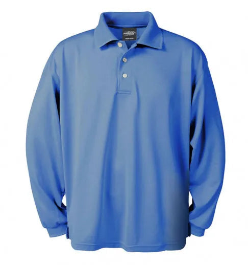Herren Langarm-Dry-Wicking Polohemd