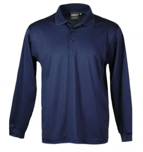 Herren Langarm-Dry-Wicking Polohemd