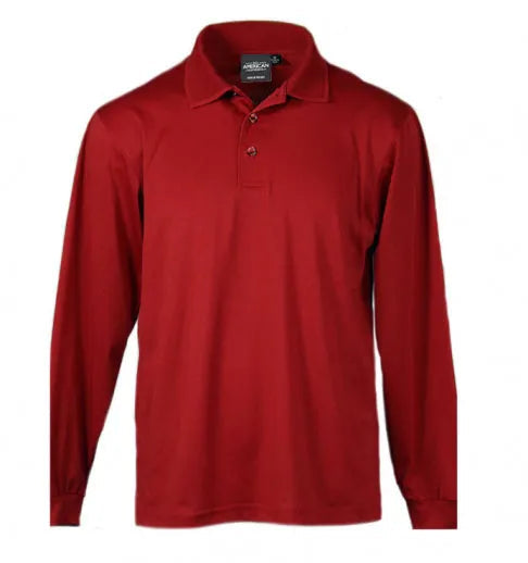 Herren Langarm-Dry-Wicking Polohemd