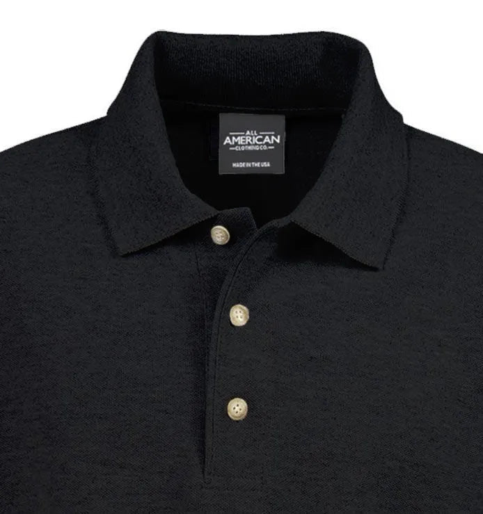 Herren Baumwoll Stretch Langarm Polo Shirt