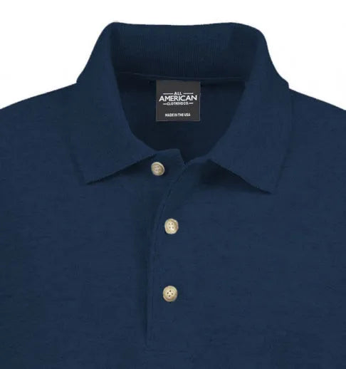 Herren Baumwoll Stretch Langarm Polo Shirt