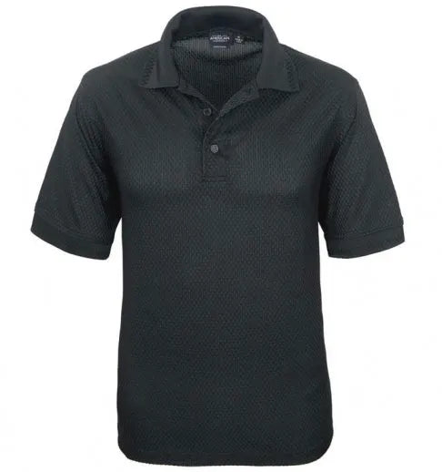 Herren Polo-Shirt mit Korbmuster