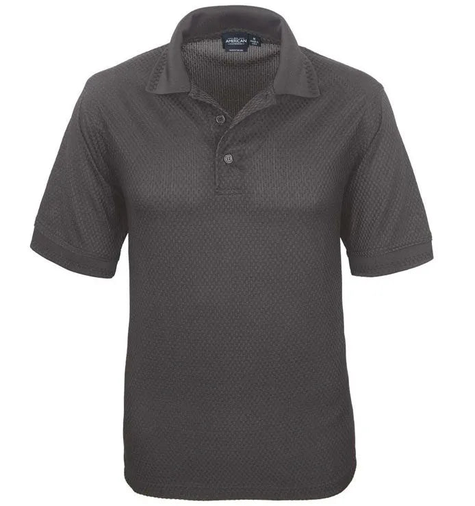 Herren Polo-Shirt mit Korbmuster