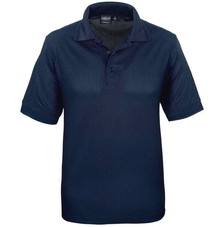 Herren Polo-Shirt mit Korbmuster