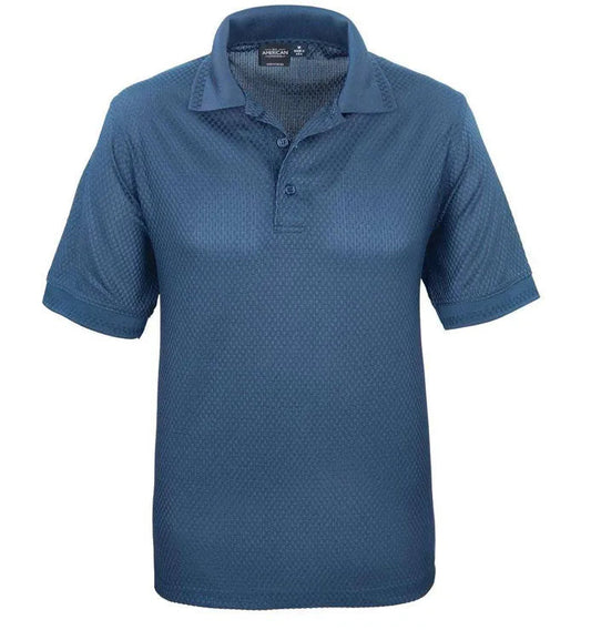 Herren Polo-Shirt mit Korbmuster
