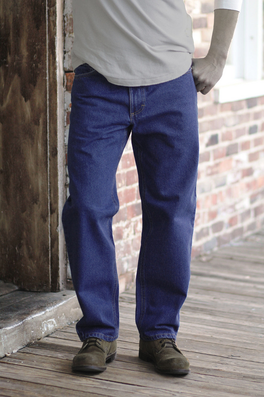 Gusset Relaxed Fit Jeans - Stonewash
