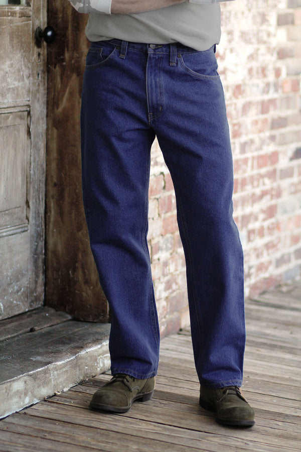 Gusset Regular Fit Jeans - Stonewash